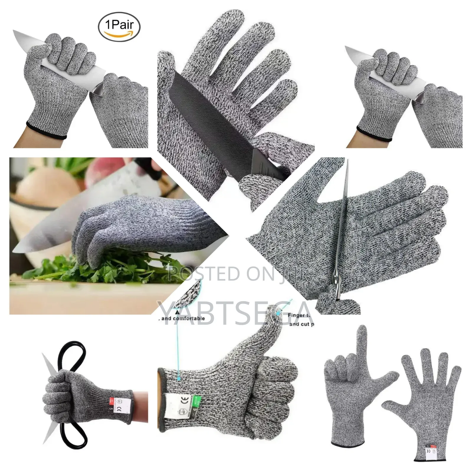 1pair Cut Resistant Gloves