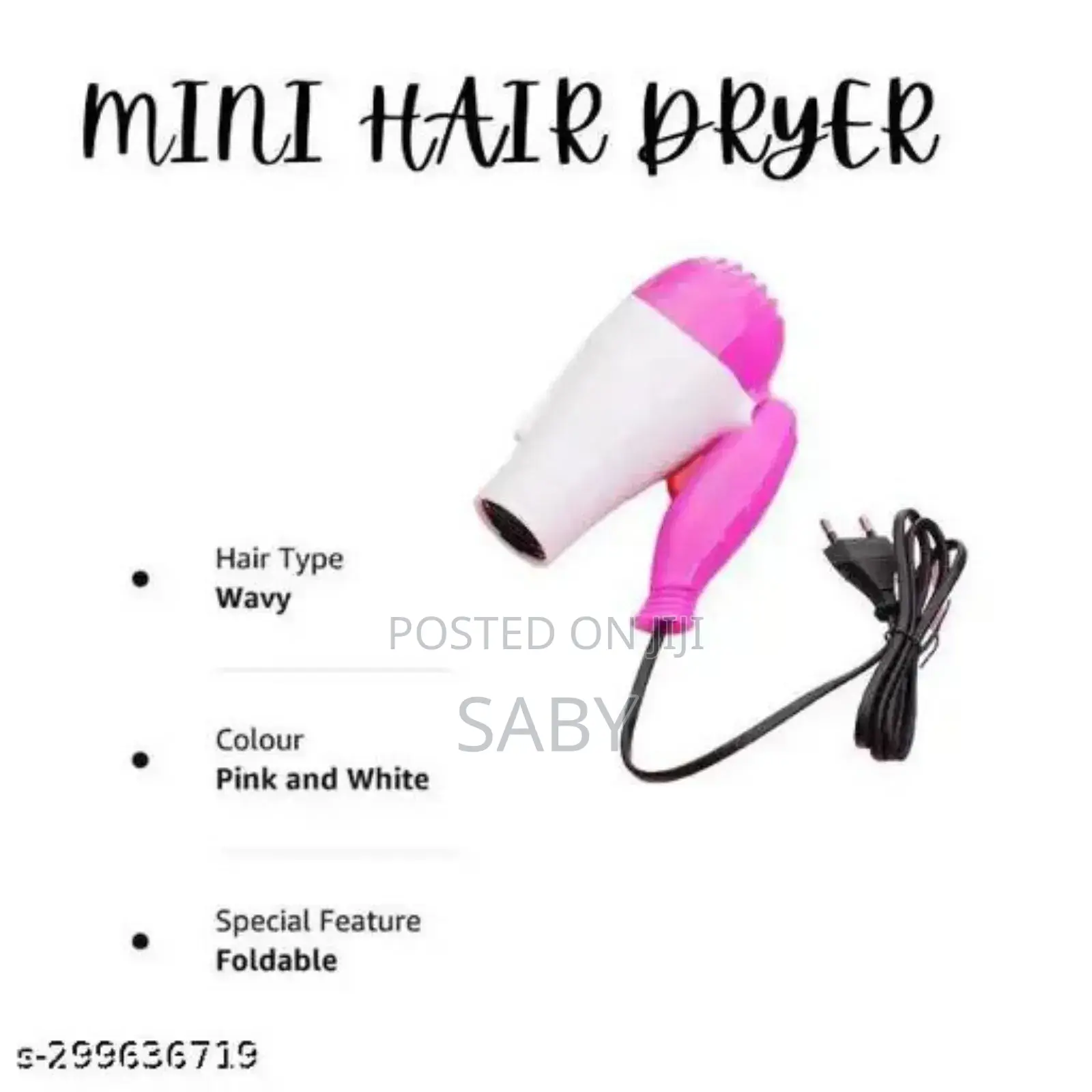 Promax Foldable Mini Hair Dryer