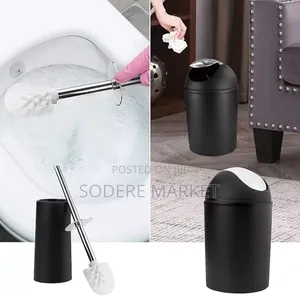 6 In 1 Bathroom Accessories Set With Golden Ring(