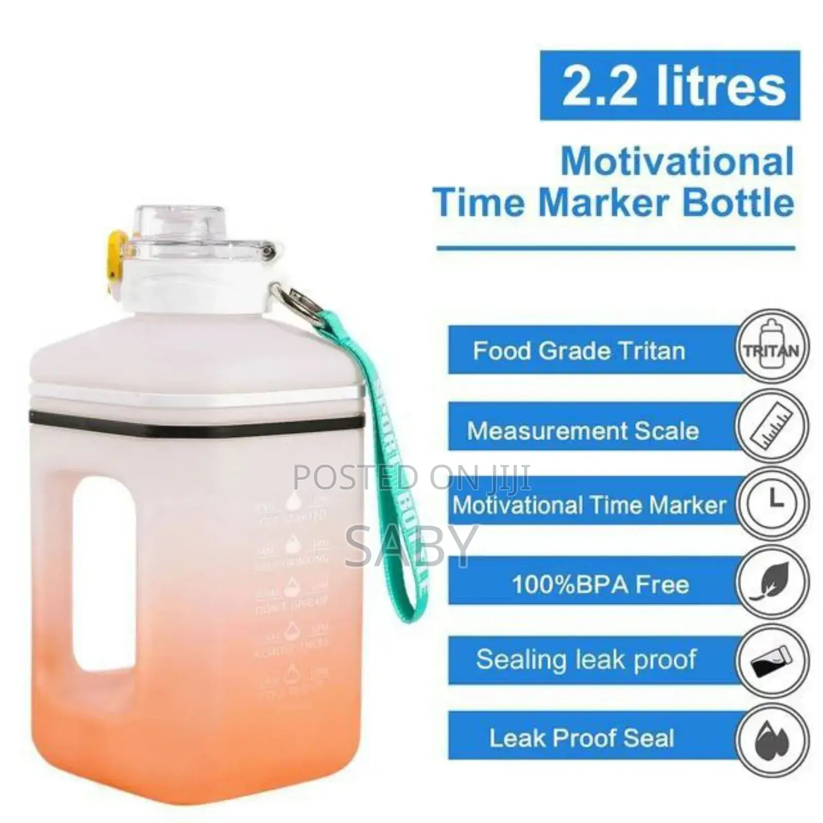 2.2L Sports Water Bottle