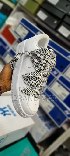 Photo - Nike Airforce 1 "LANVIN BLACK WHITE " Premium Quality