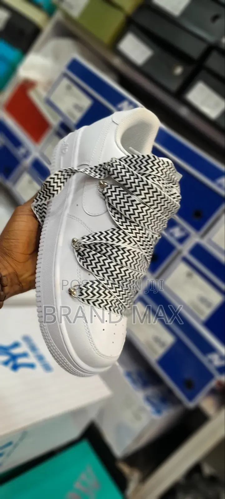 Nike Airforce 1 "LANVIN BLACK WHITE " Premium Quality