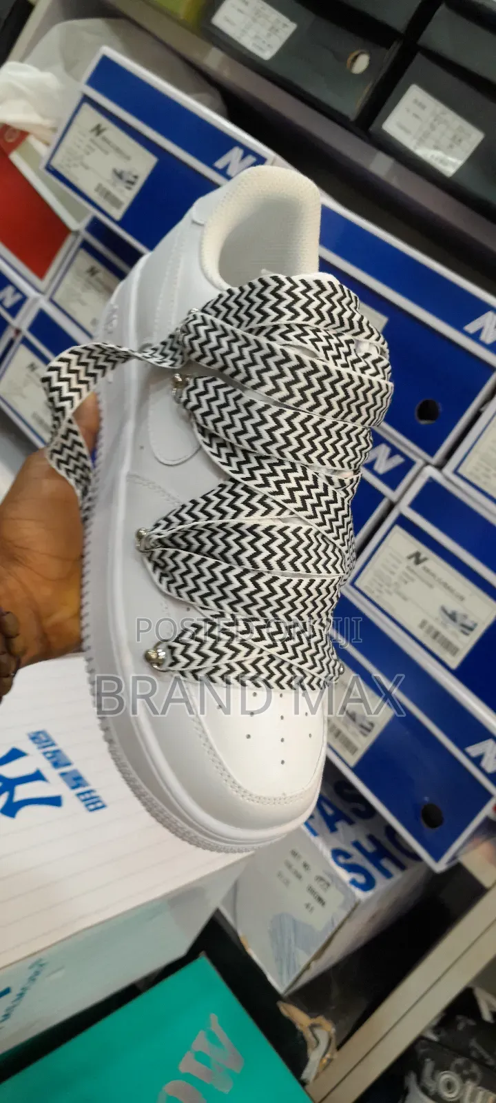 Nike Airforce 1 "LANVIN BLACK WHITE " Premium Quality