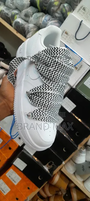 Photo - Nike Airforce 1 "LANVIN BLACK WHITE " Premium Quality