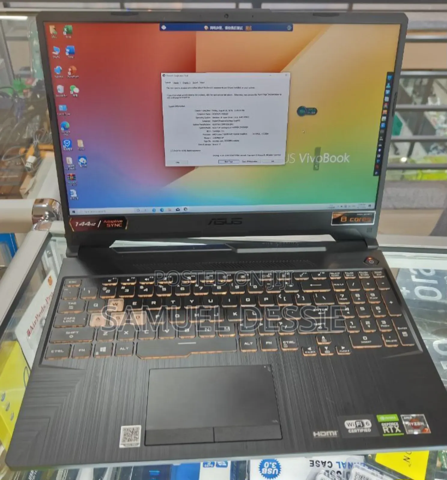 New Laptop Asus TUF Gaming A15 16GB AMD Ryzen 7 SSD 512GB