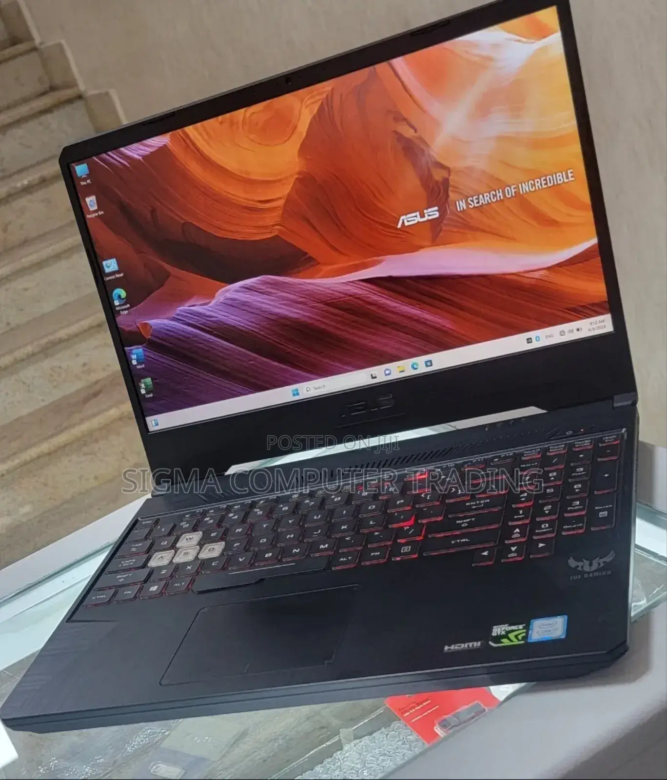 New Laptop Asus TUF Gaming A15 16GB Intel Core I7 SSD 512GB