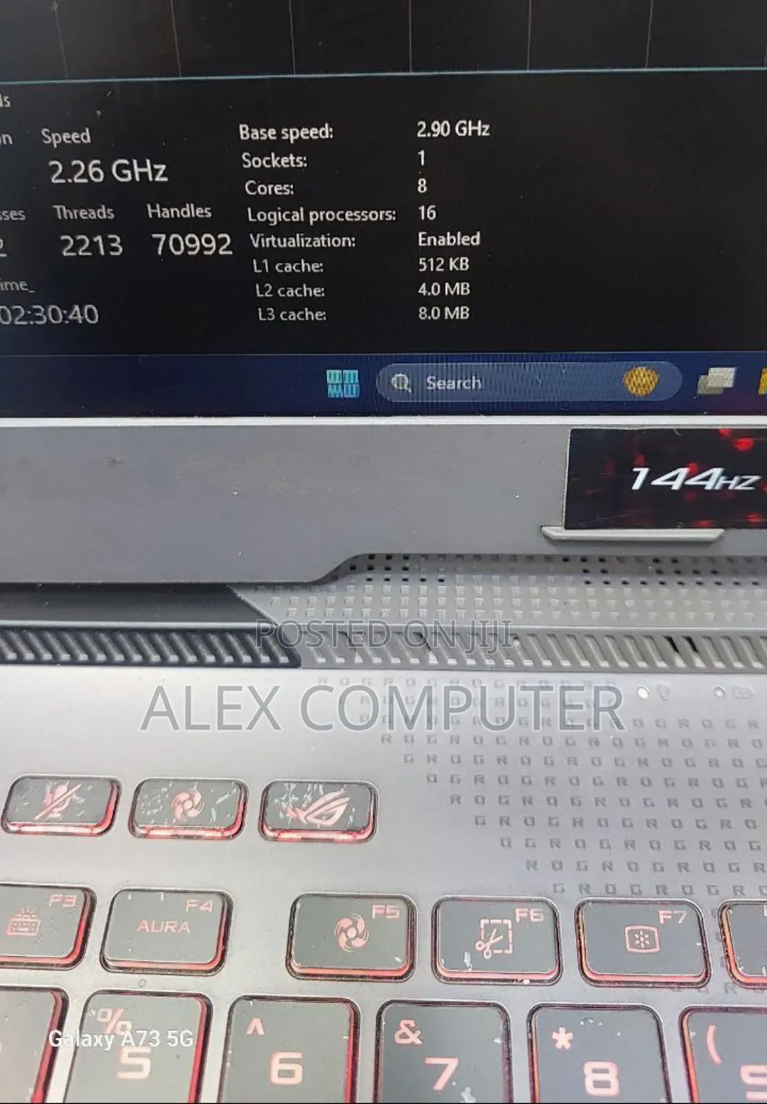 New Laptop Asus ROG Strix G15 16GB AMD Ryzen 7 SSD 1T