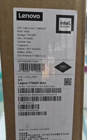 New Lenovo Legion Y7000P IRX9 Gaming Laptop 16GB Intel Core I7 SSD 1T