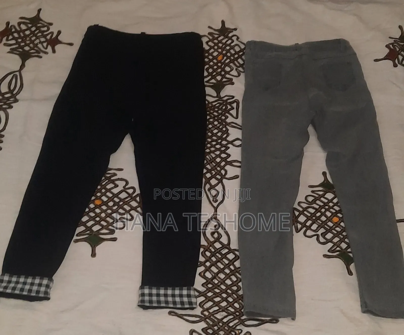 Black and Grey Jeans