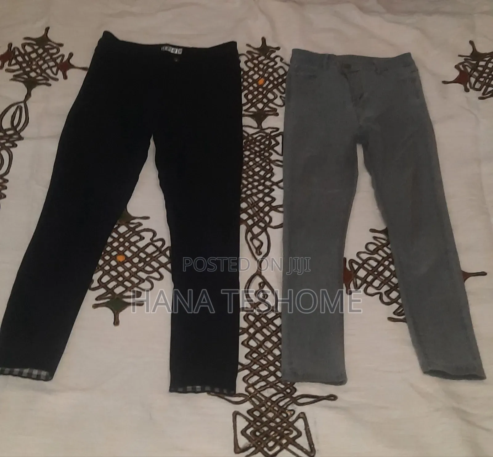 Black and Grey Jeans