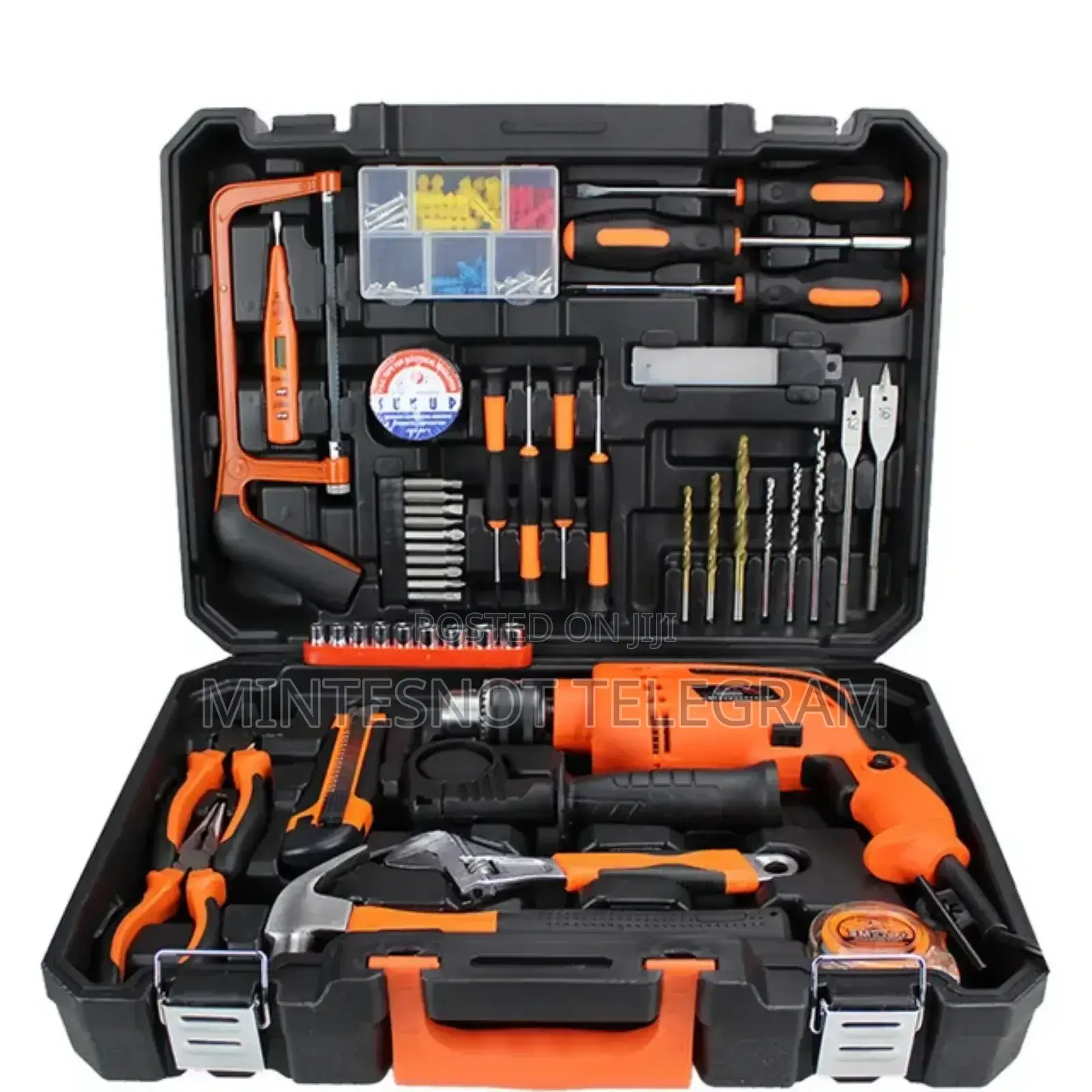 Toolbox With Electric Impact Drill Watt 1000watt