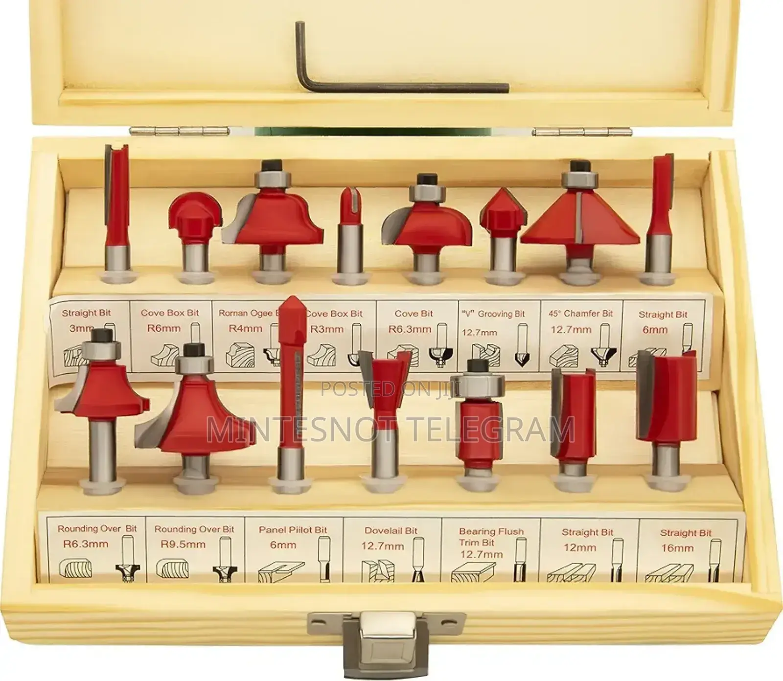 Meakida Router and Router Bit 15 Piece
