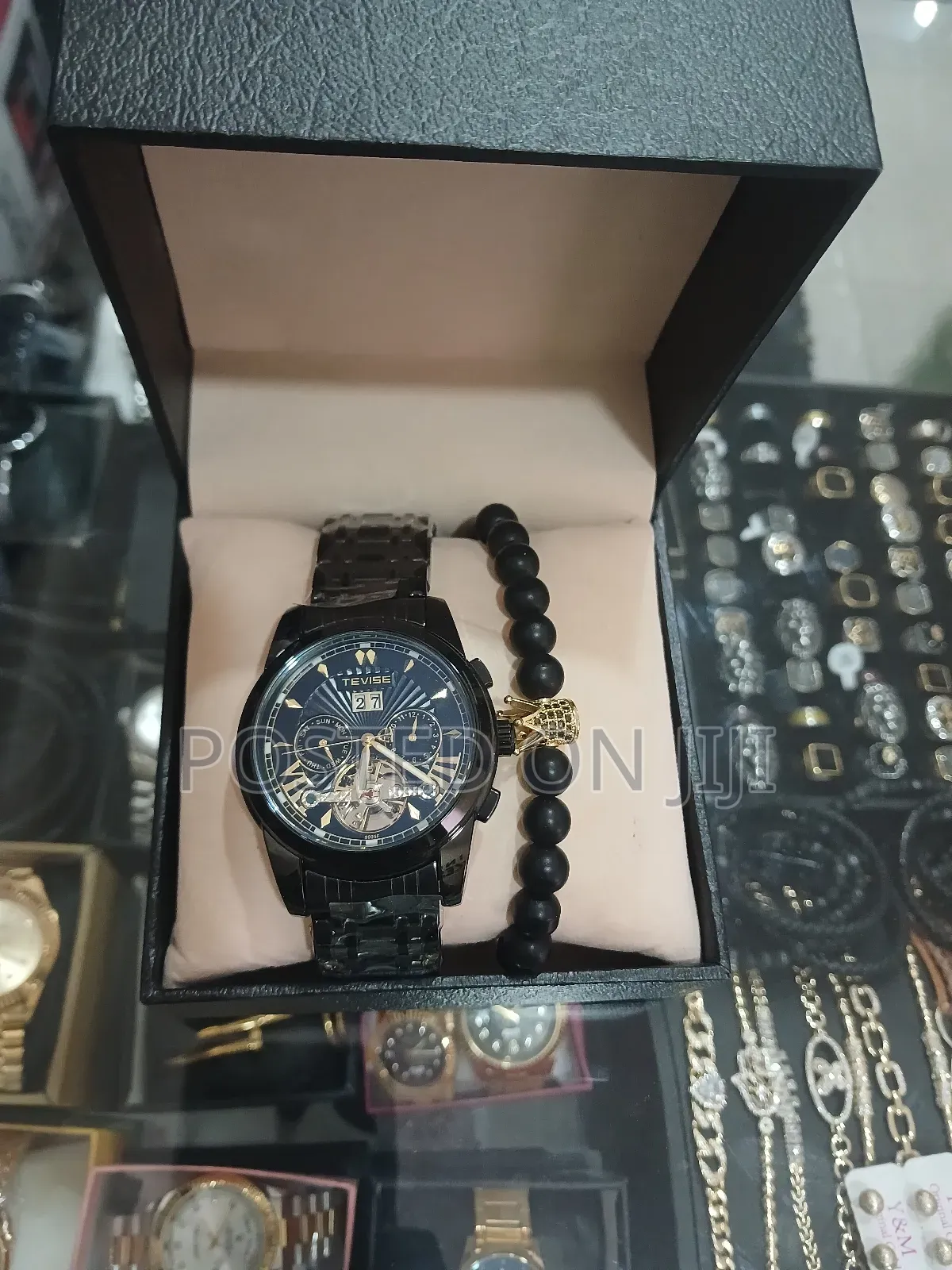 # Tevise Luxury Men's Watch, Retro Carved ,Waterproof