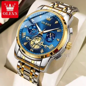 OLEVS Stainless Steel Chronograph Watches for Men [Preorder]
