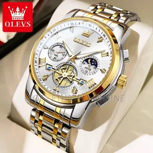 OLEVS Stainless Steel Chronograph Watches for Men [Preorder]