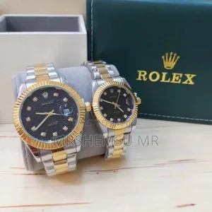Photo - Golden Stainless Steel Rolex Watch for Couple