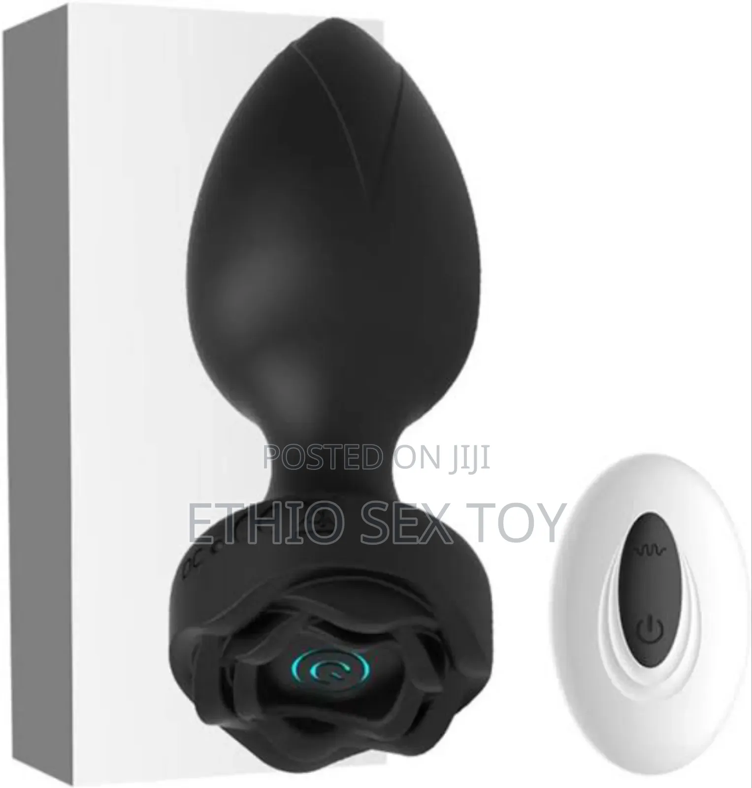 Remote Control Vibrating Rose Anal Plug