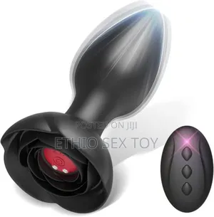 Remote Control Vibrating Rose Anal Plug