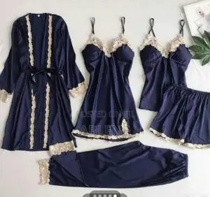 5 Pieces Silk Women Pajamas