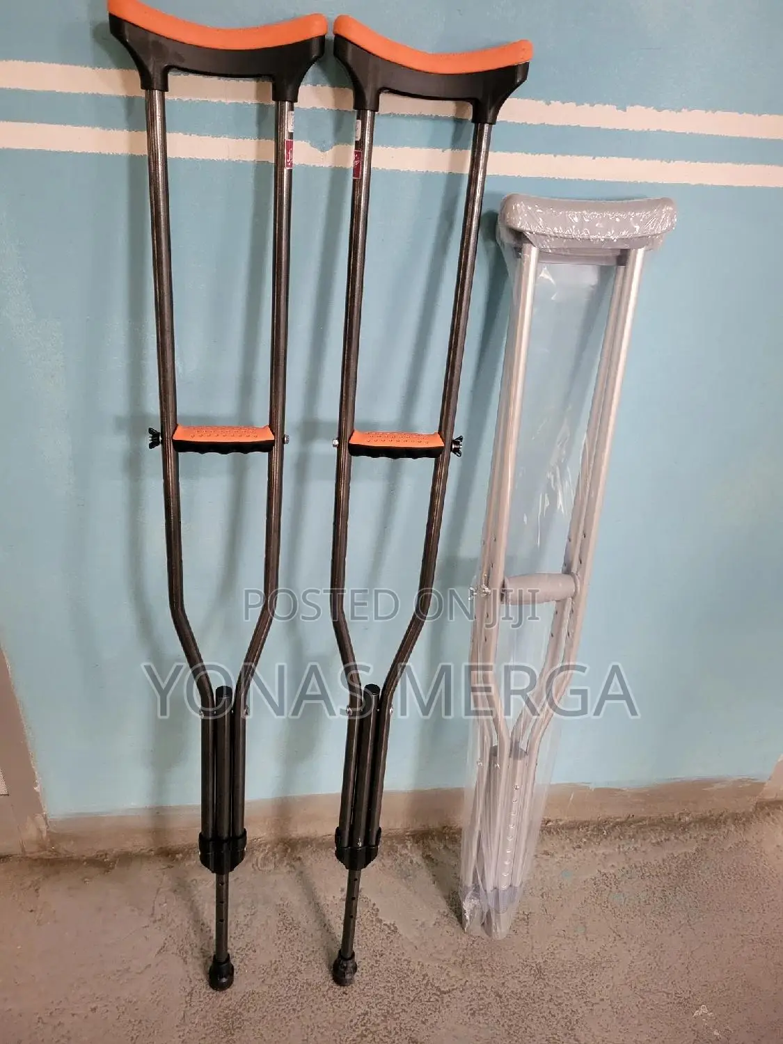 Kranch Crutches for Adult(With Damping Rubber), Lightweight