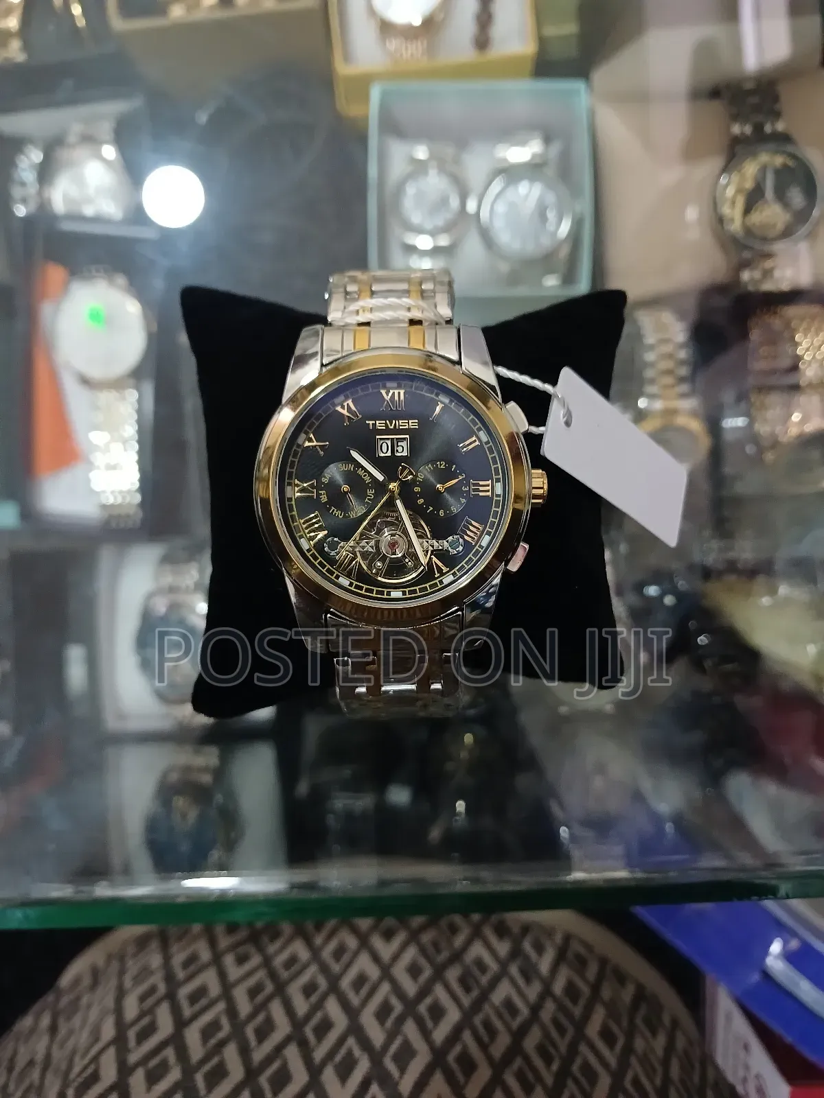 # Tevise Luxury Men's Watch, Retro Carved ,Waterproof