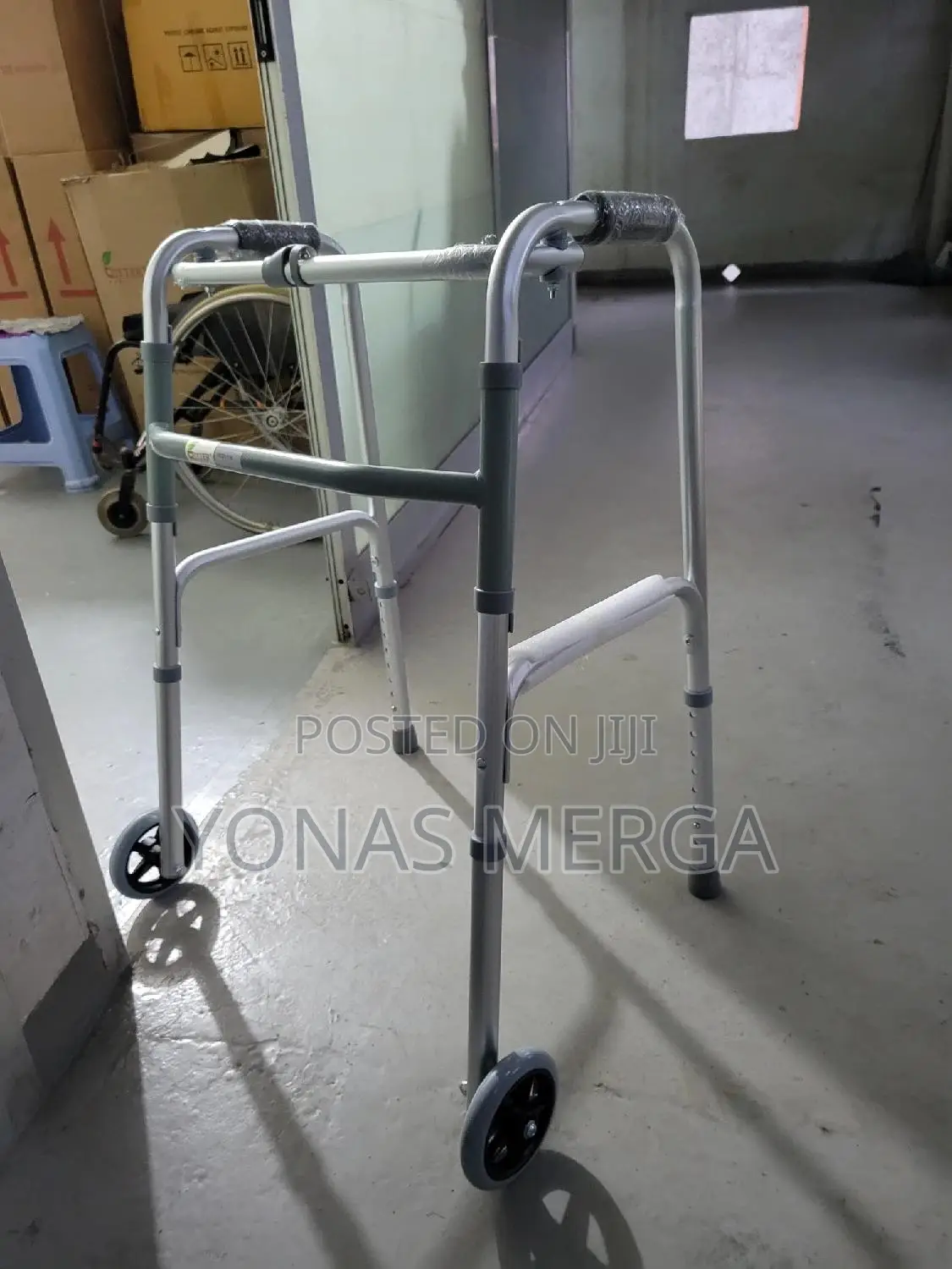 Walking Frame,Walking Mobility Aid,Walker With 5-Inch Wheels