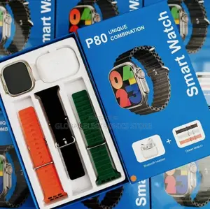 P80 Unique Combination Smart Watch With Airpods and 3 Straps