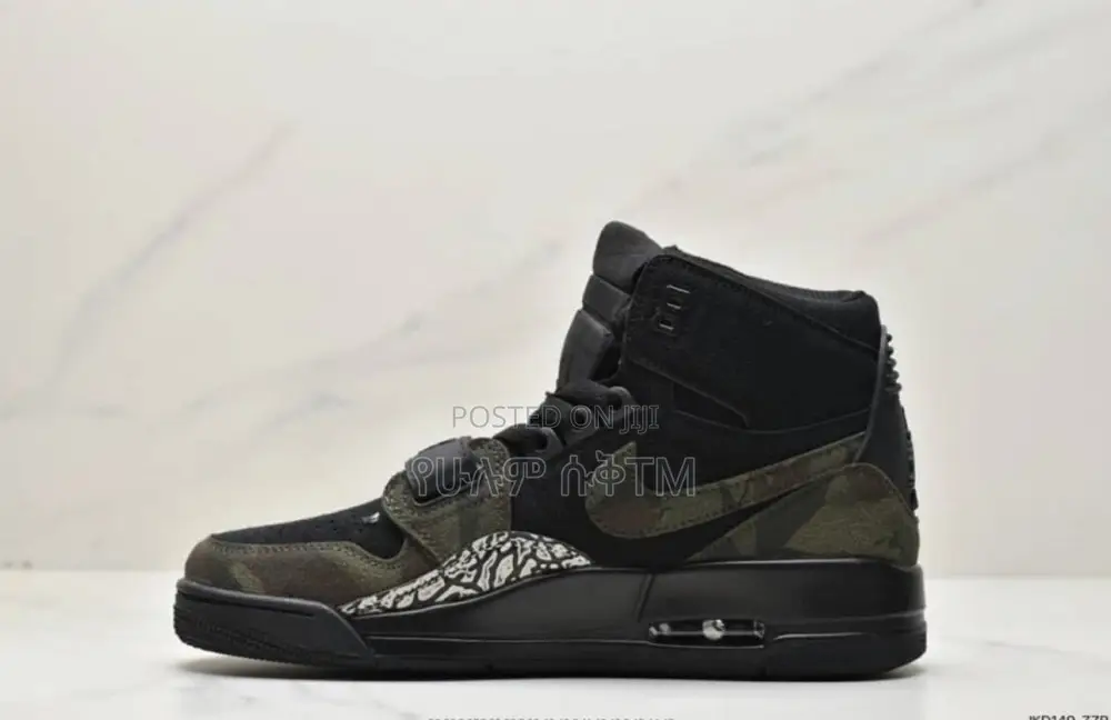 Original Air Jordan 312 Legacy ‘Black Camo Green’ Boots Shoe