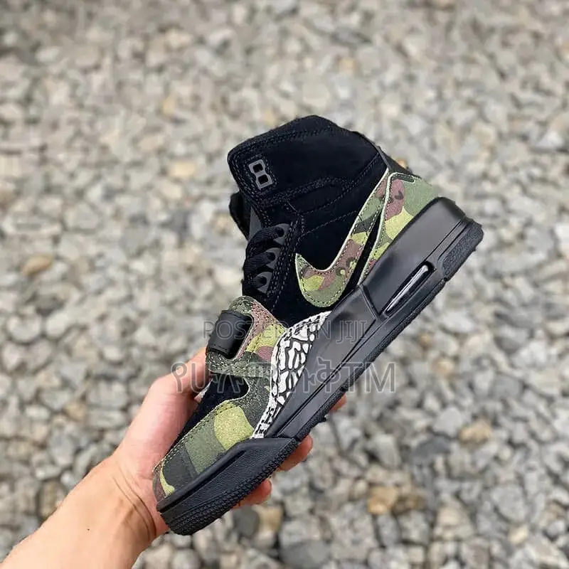 Original Air Jordan 312 Legacy ‘Black Camo Green’ Boots Shoe