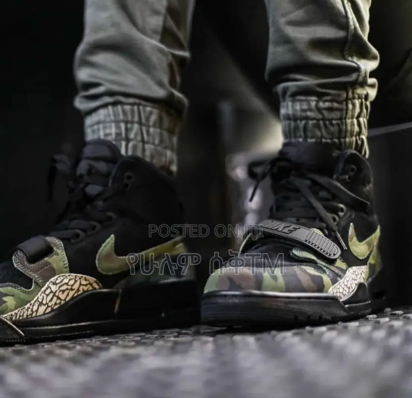 Original Air Jordan 312 Legacy ‘Black Camo Green’ Boots Shoe