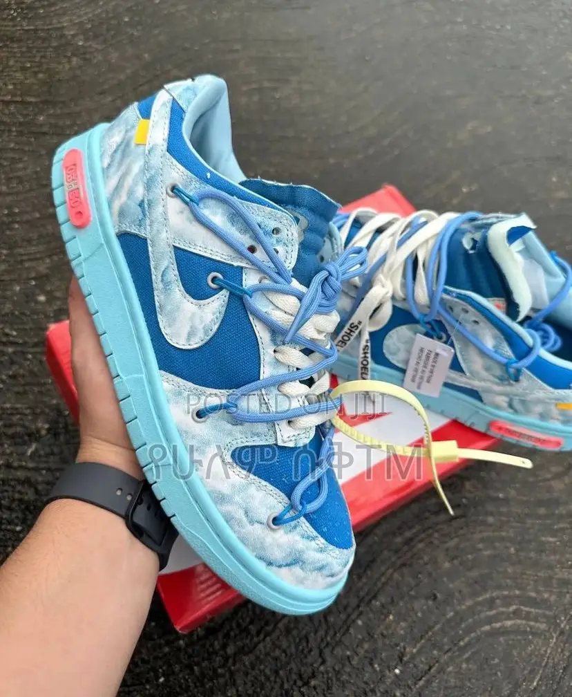 Original Nike Sb Dunk Low X Off White ‘Sky Blue’ Shoes