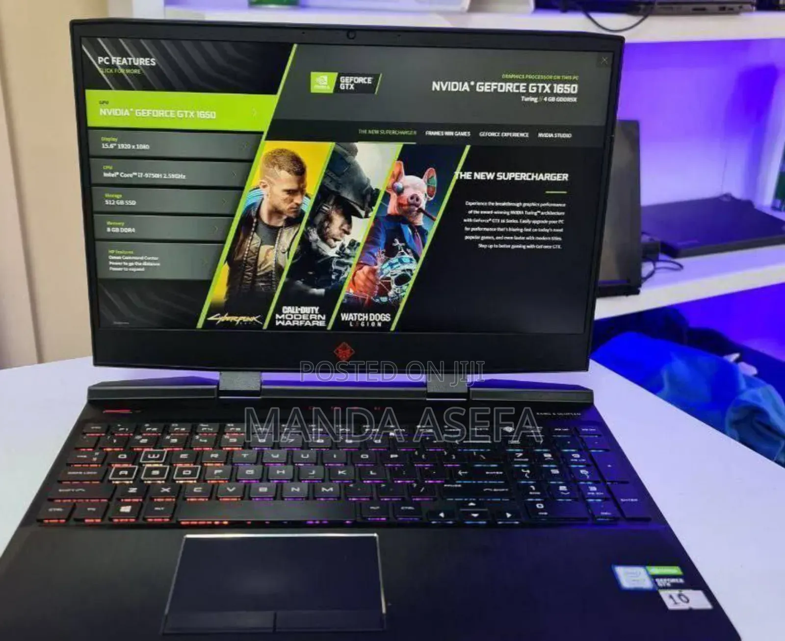 New Laptop HP Omen X 16GB Intel Core I5 SSD 512GB