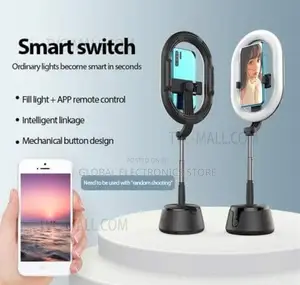 360° የሚዞር ፊታችን በማየት Photo የሚያነሳ እንዲሁም Video የሚቀርፅ Ring Light