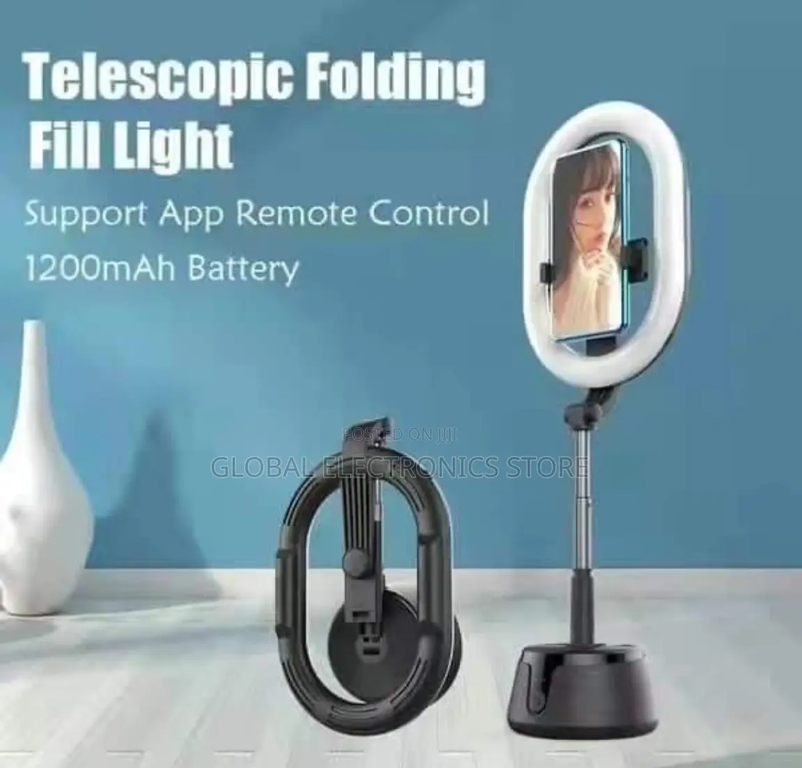 360° የሚዞር ፊታችን በማየት Photo የሚያነሳ እንዲሁም Video የሚቀርፅ Ring Light