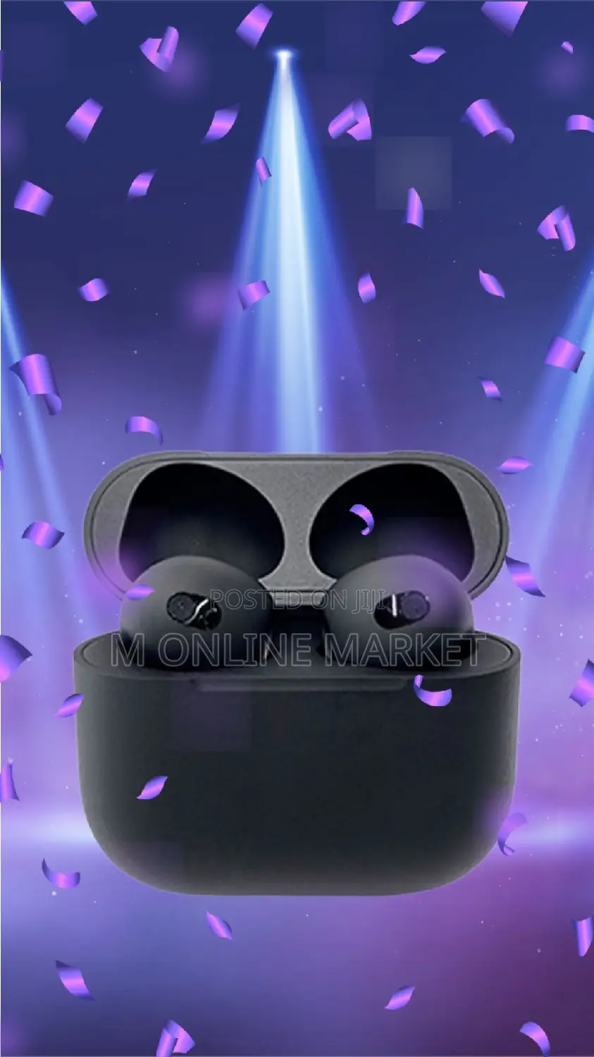 Black New Airpod Pro 3rd Gen: Adaptive Clarity