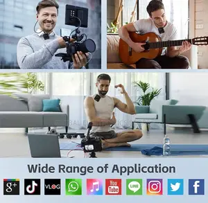 3in1 Wireless Lavalier Dual Microphone (DSP Noise Reduction)