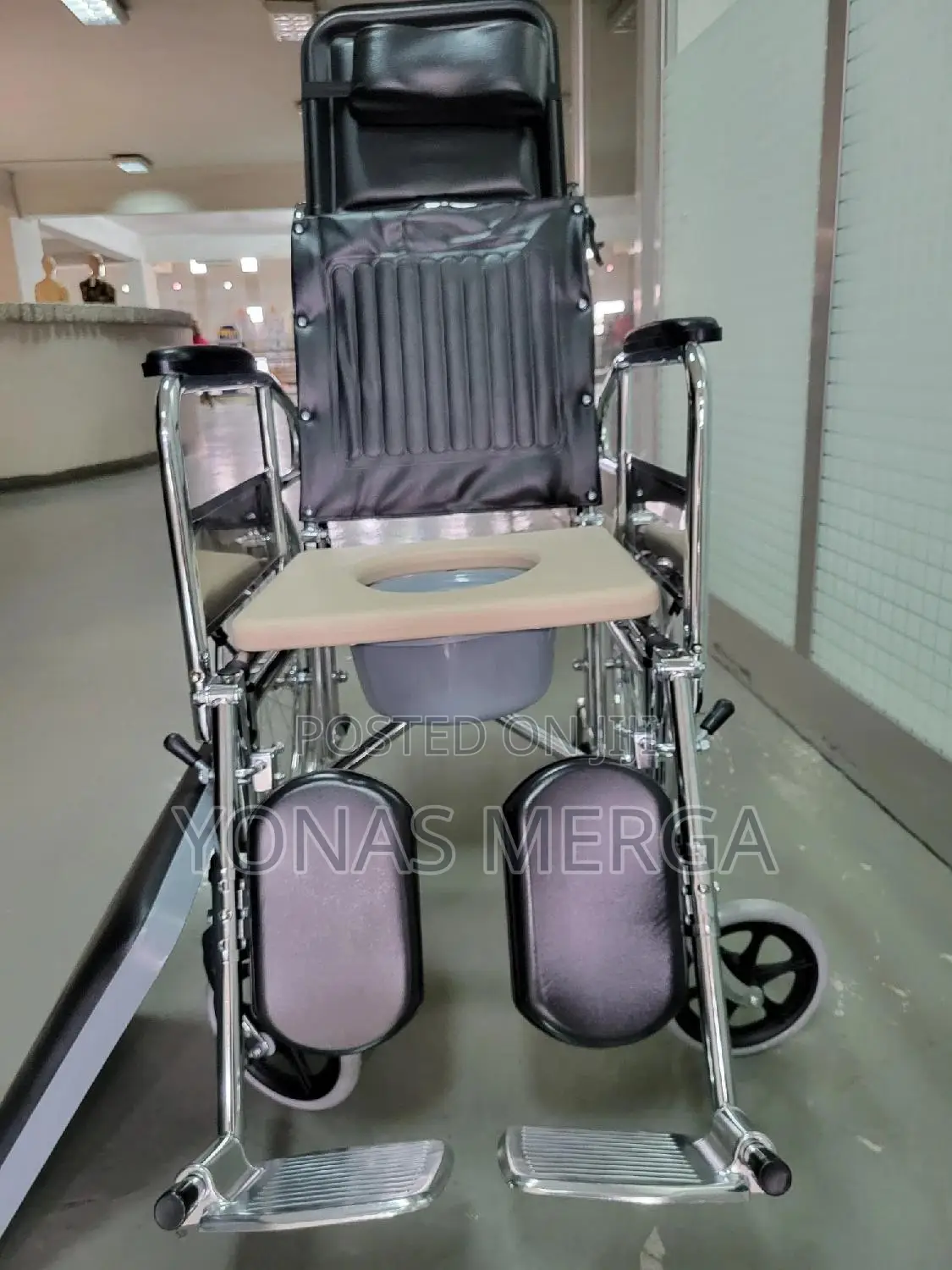 Wheelchair With Anti-Rust High-Carbon Steel Frame,