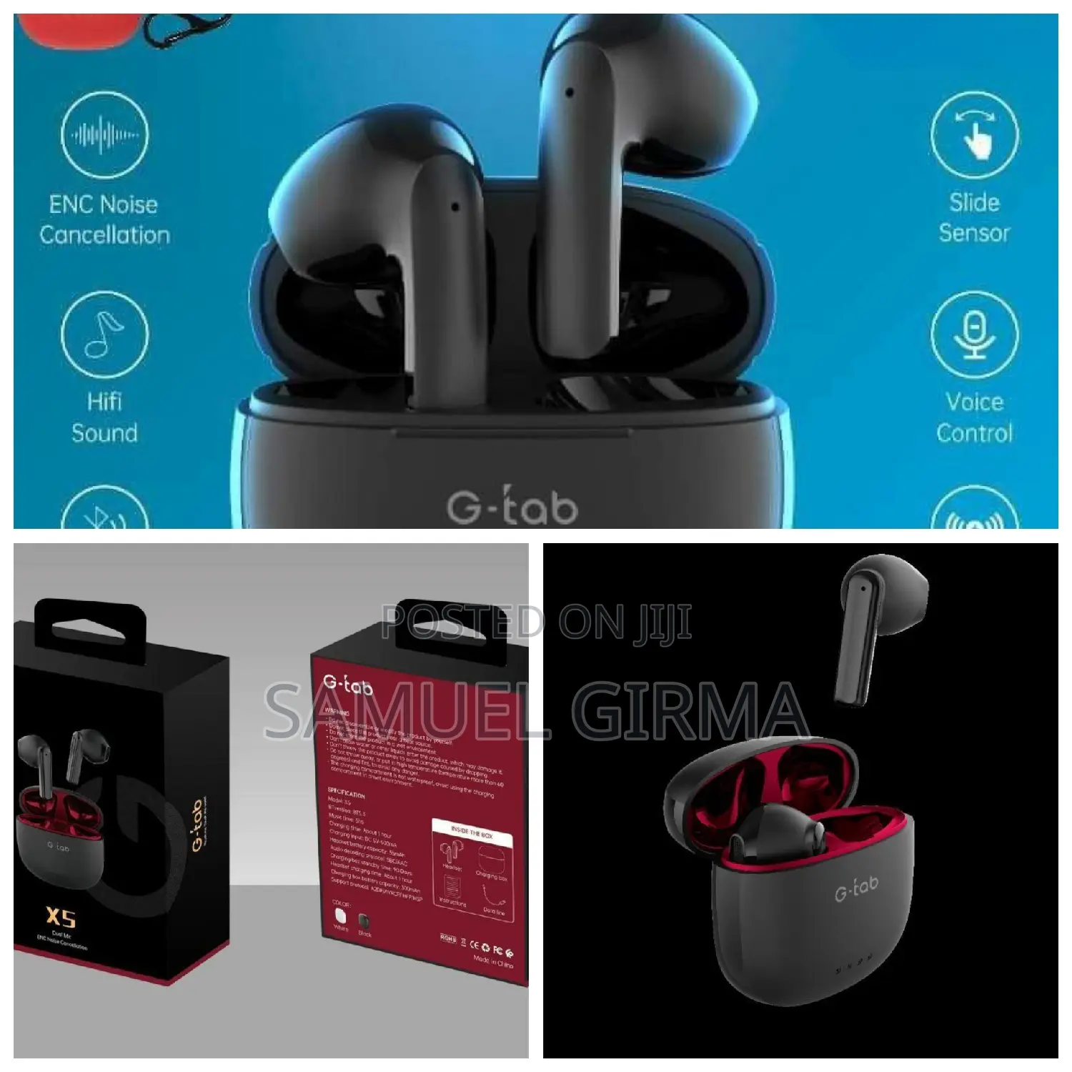 Original G-Tab X5 Earpod Free Cover