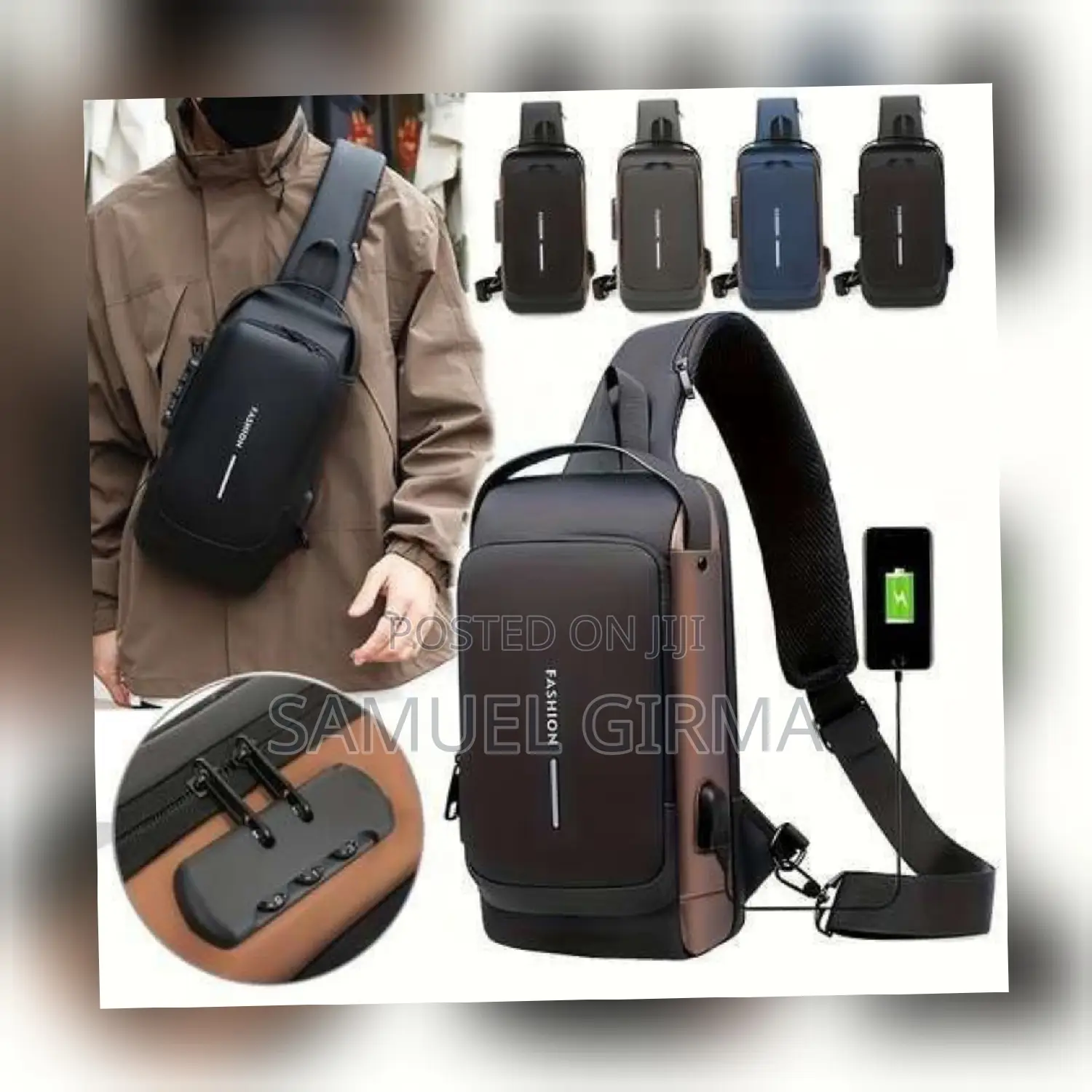  Multifunction Crossbody Bag