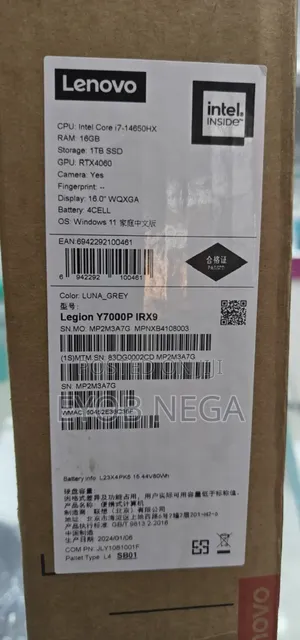 New Lenovo Legion Y7000P IRX9 Gaming Laptop 16GB Intel Core I7 SSD 1T