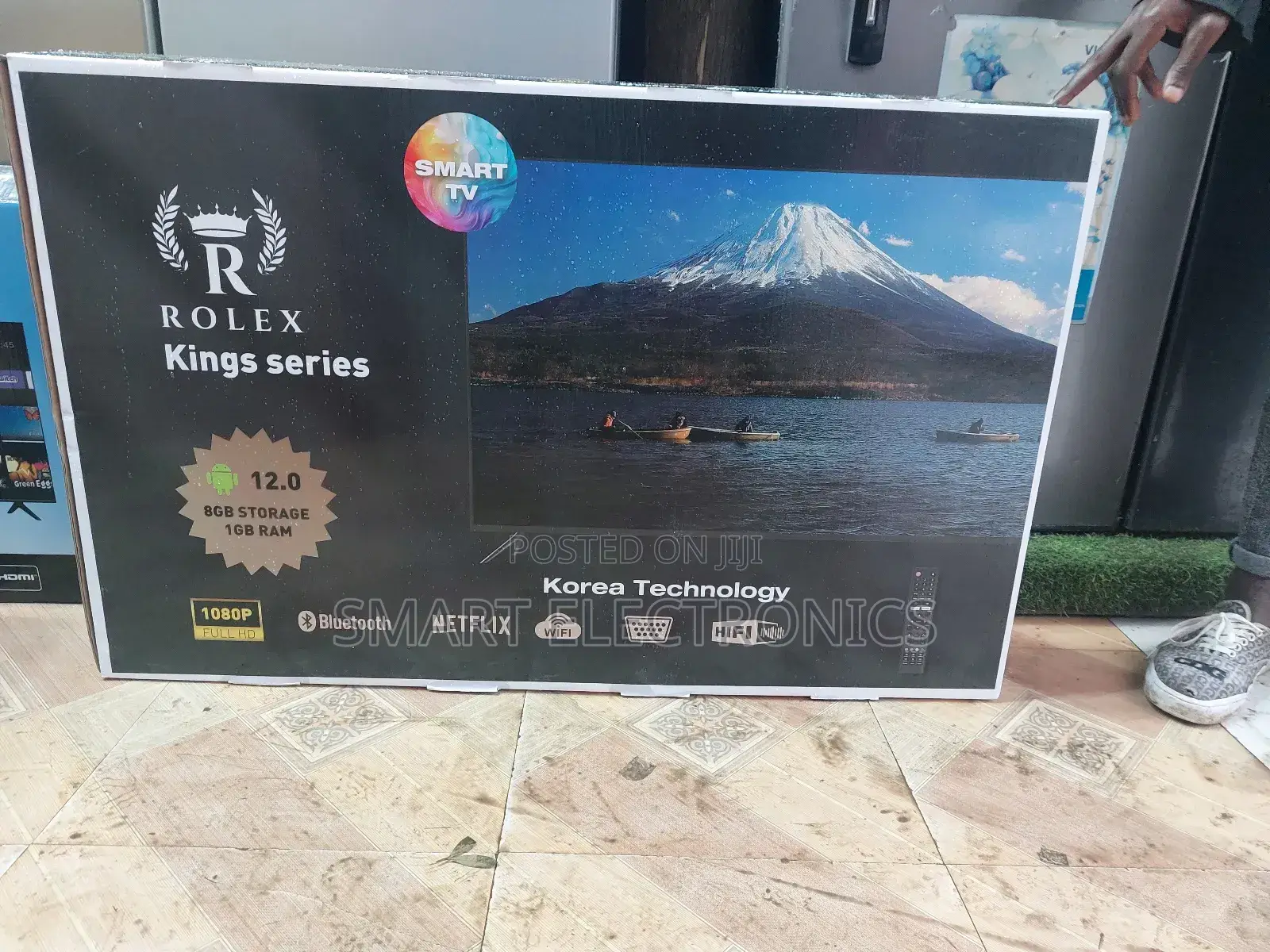 Rolex 43 Inch Tv Double Glass Smart