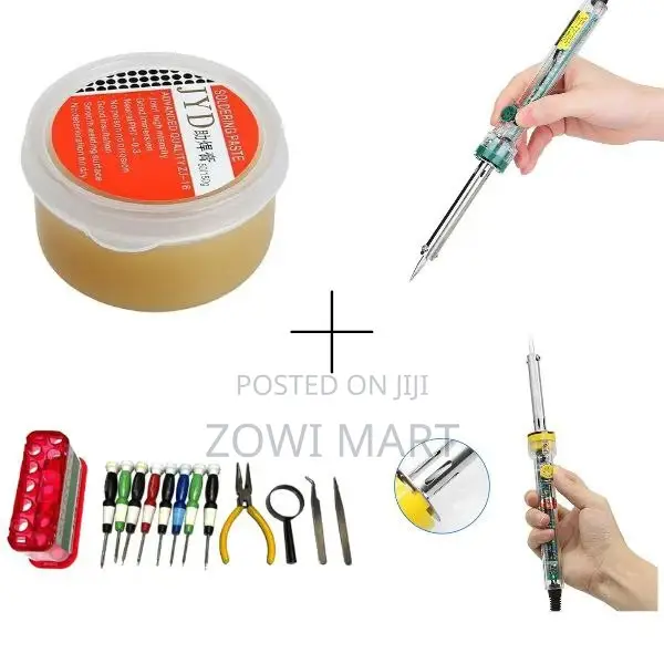 12 PCS Screwdrivers Tools + Soldering Paste +Soldering Iron
