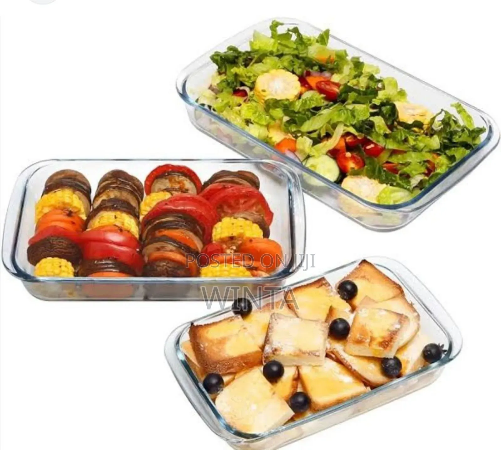 3pcs Thick Bakware/ Pantra