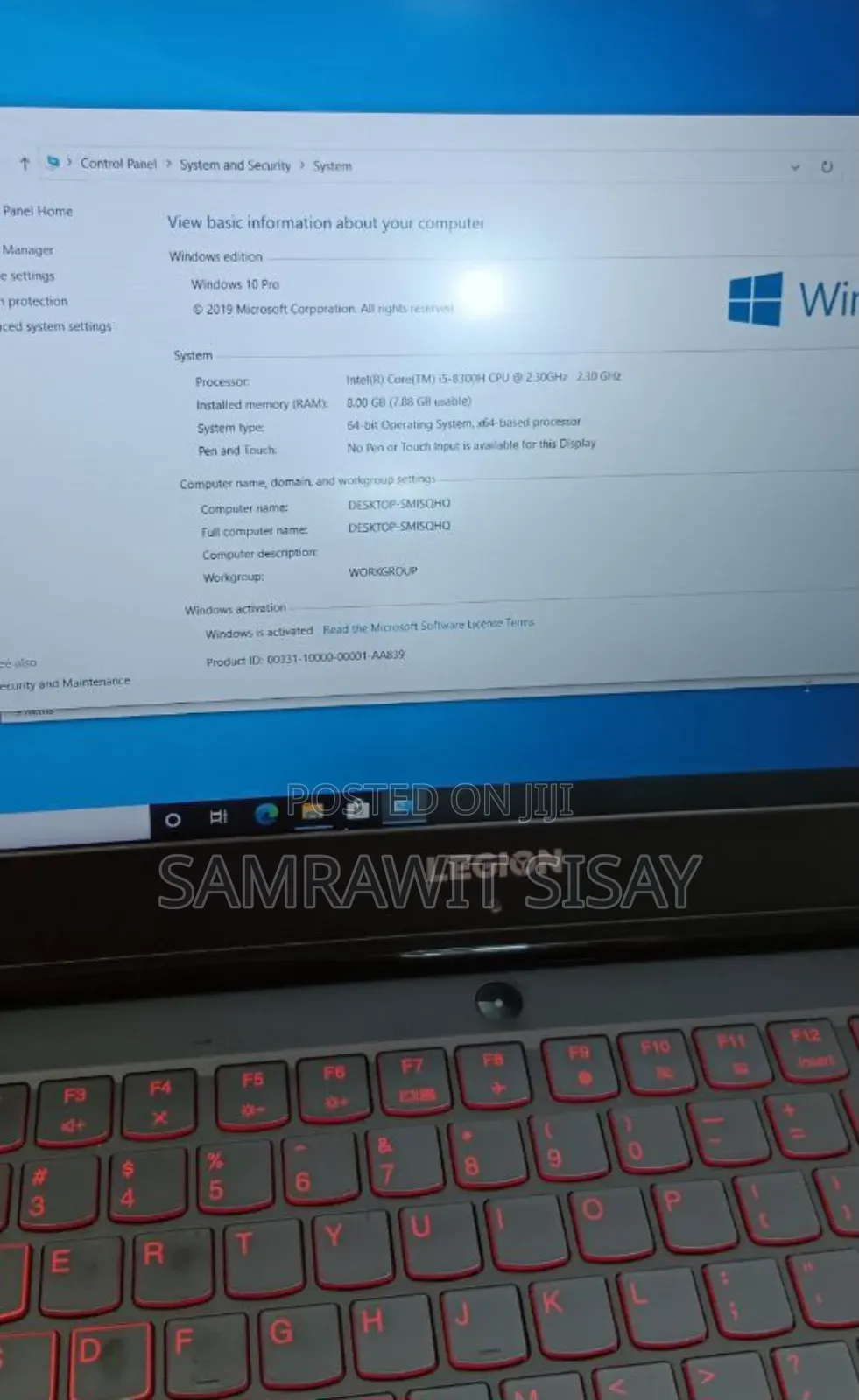 New Laptop Lenovo Legion 5 8GB Intel Core I5 SSD 512GB
