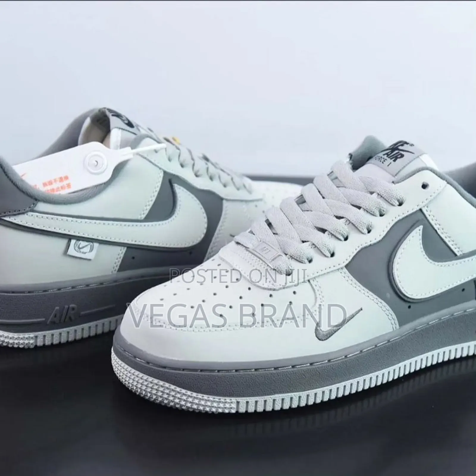 Nike Air Force 1 Grey White Woman's Master Quality Shoes