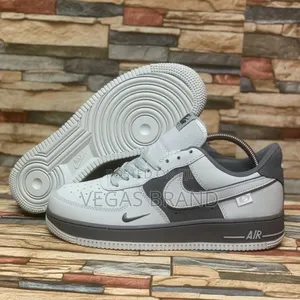 Photo - Nike Air Force 1 Grey White Woman's Master Quality Shoes