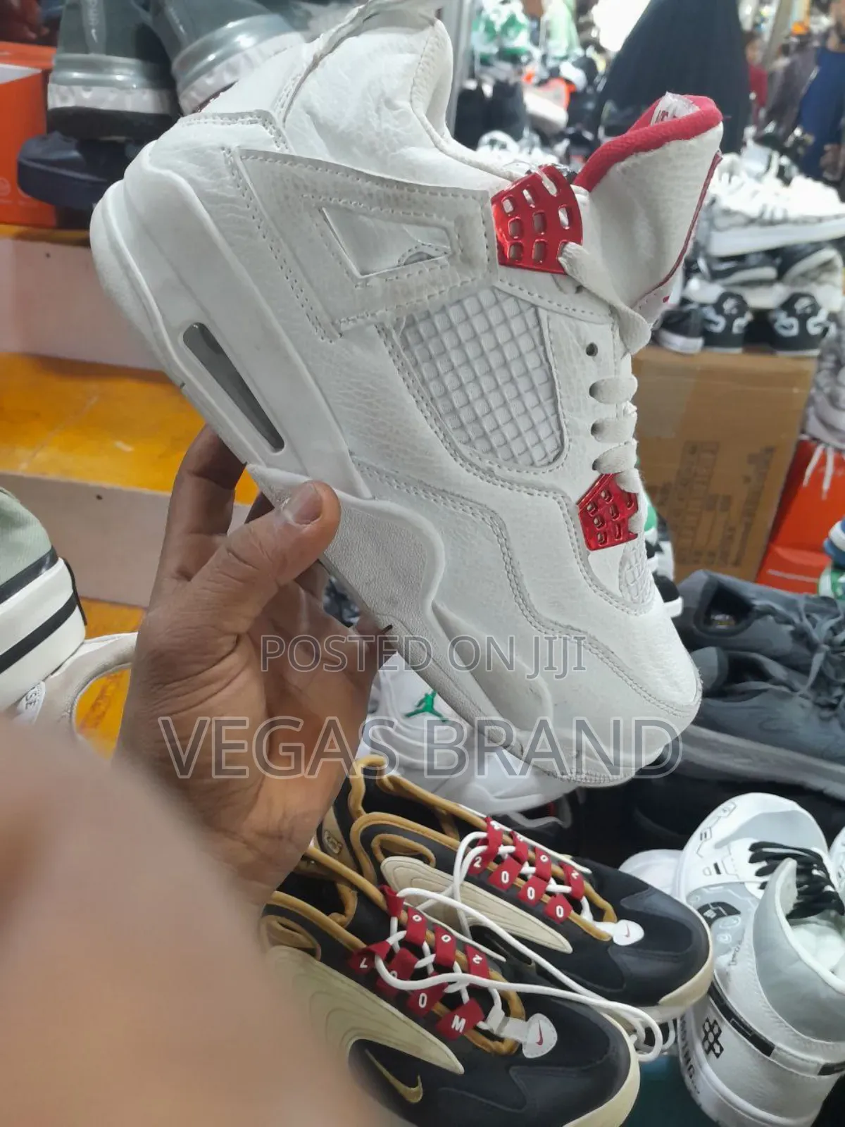 Air Jordan 4 Retro White Red Original Quality Shoes