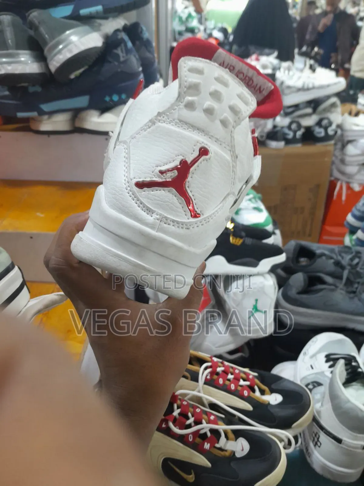 Air Jordan 4 Retro White Red Original Quality Shoes