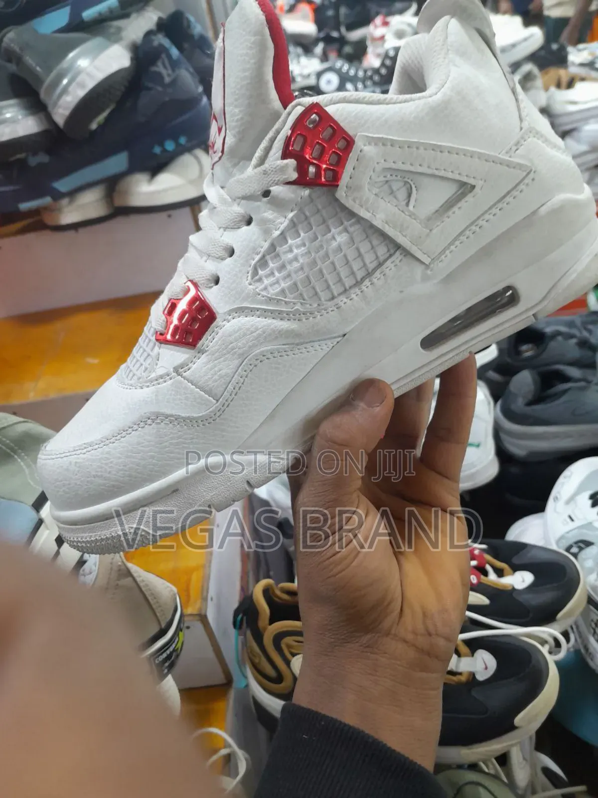 Air Jordan 4 Retro White Red Original Quality Shoes