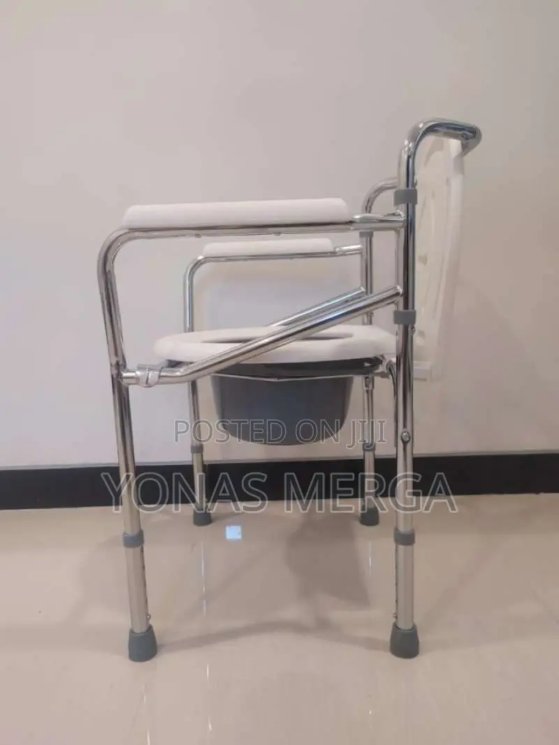 Toilet Seat Fold Bedside Commode Chair W/Safety Steel Frame,